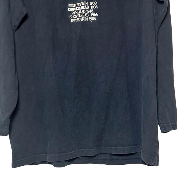 Harley-Davidson Men’s Vintage 1990’s V-Twin Power Long Sleeve Shirt Black XXL - Picture 4 of 8